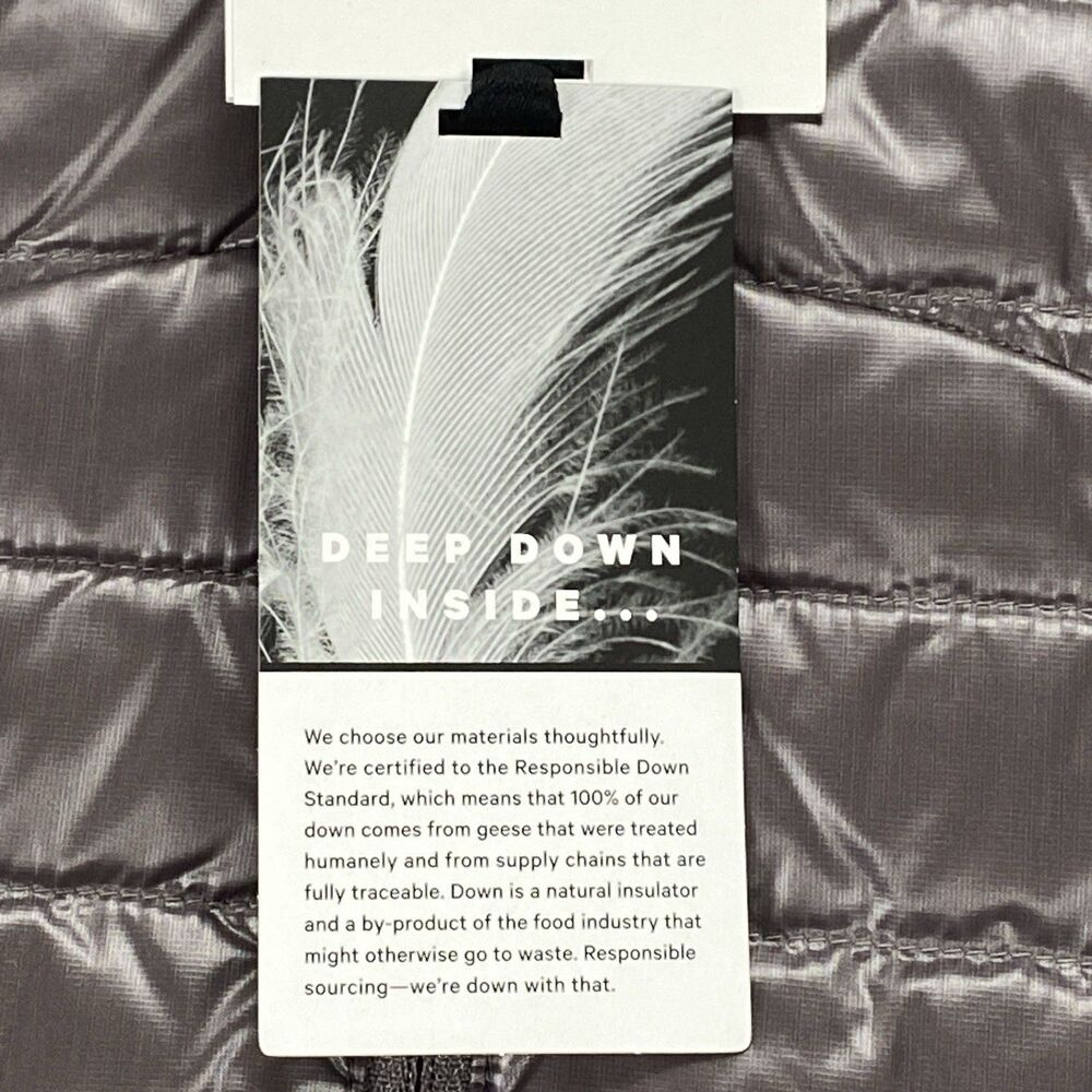 Lululemon Pack It Goose Down Vest Shine Lunar Rock Women's 2 NWT - Picture 11 of 16